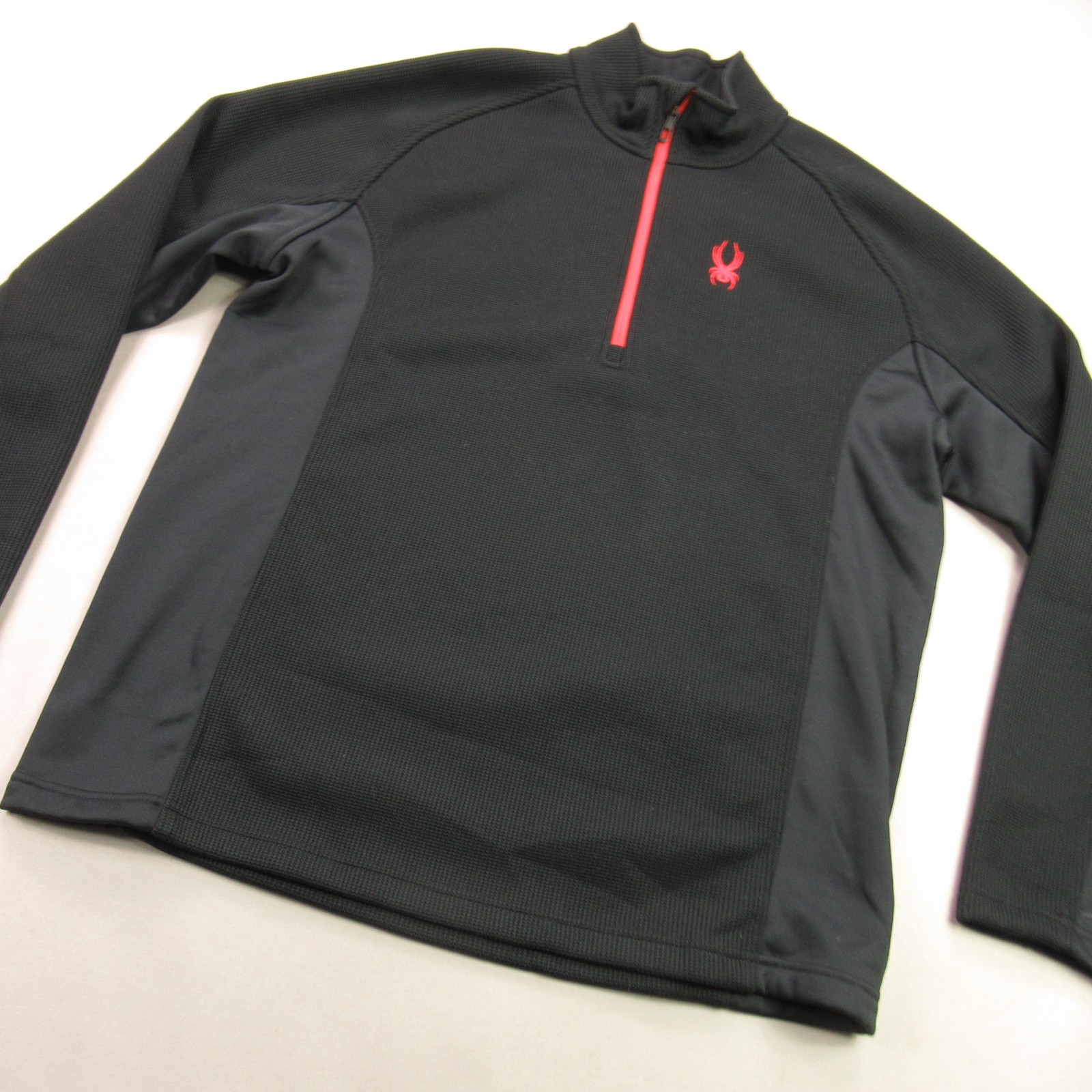 Spyder Shirt Mens 2XL 1/4 Zip Long Sleeve Outdoor Lightweight Black Casual gallery