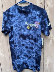 Marvel x NEFF Spiderman Floral Spider Graphics Blue Tie Dye Tshirt Unisex S- NEW
