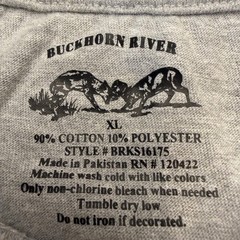 Buckhorn River Mens Old Glory Eagle Graphic Tee Grey Short Sleeve XL