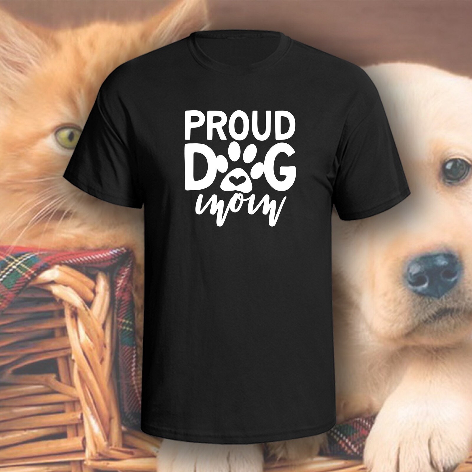 Proud Dog Mom T-Shirt | Pick Your Color! | Dog/Cat Mom gallery