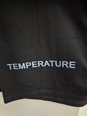 Off Wht Do Not Cross Temperature Black T-Shirt Regular Fit S/M/L/XL T41