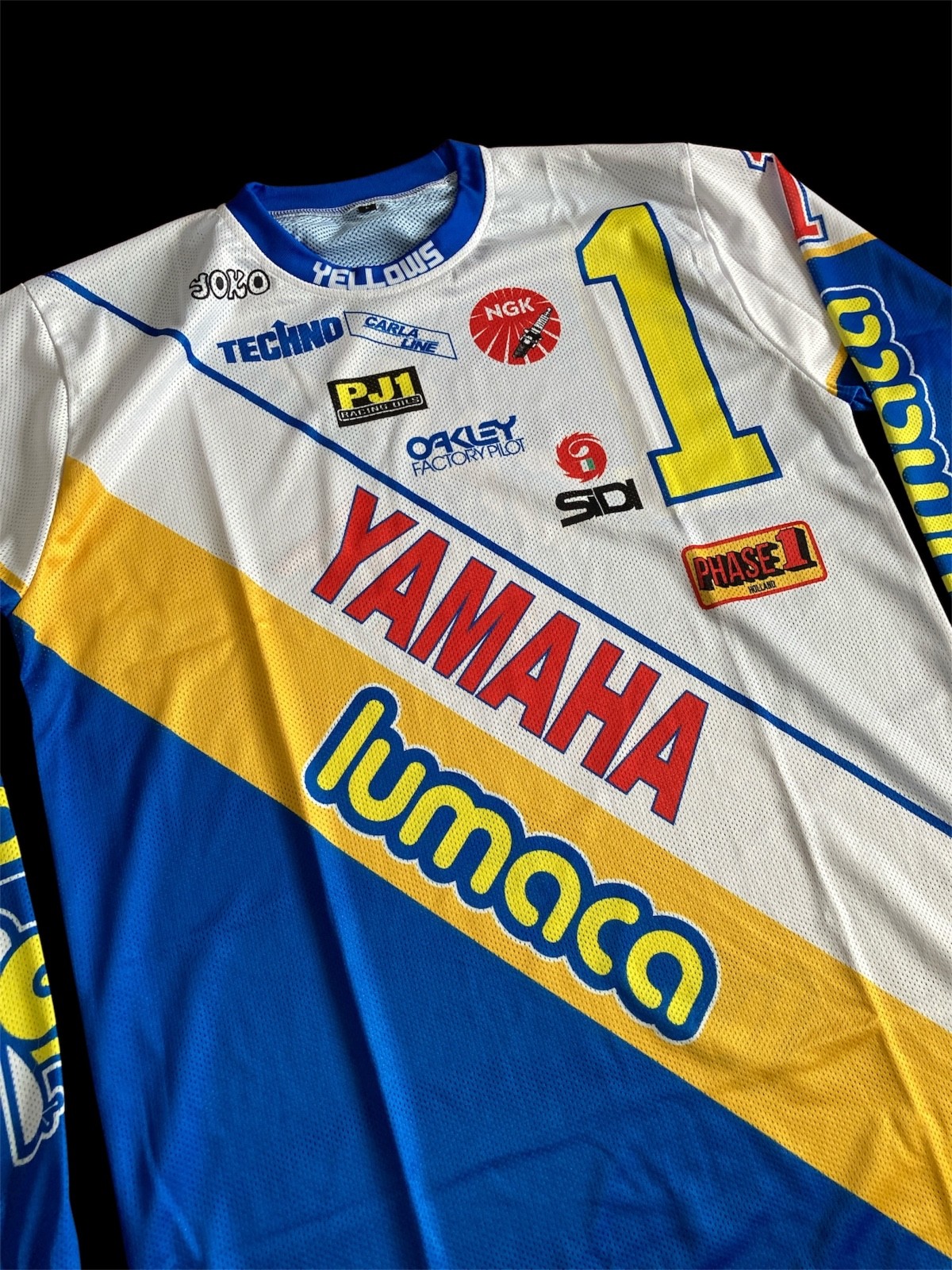 Vintage Yamaha Hakan Carlqvist Carla Motocross Dirtbike Shirt Jersey Repro gallery