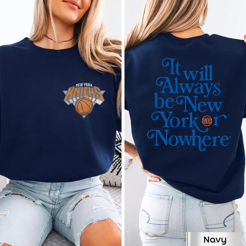 New York Or Nowhere Streetwear,Vintage front and back New York Basketball Shirt gallery