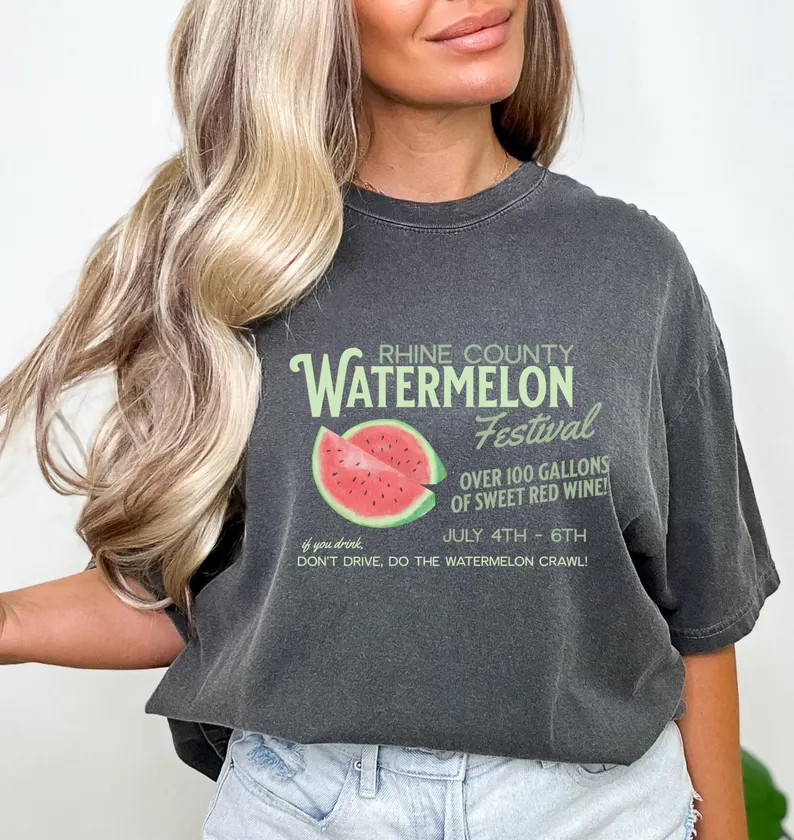 Country Watermelon Crawl Comfort Tee Line Dance Music gallery