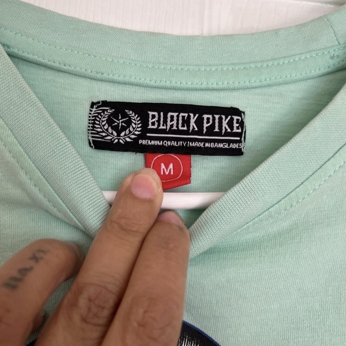 Mint Green Graphic Unisex Heavy Cotton Tee Black Pike Medium gallery