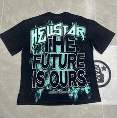Hell Studios star 3035 Alien Spaceship pattern Tee Mens Short sleeved T-shirt