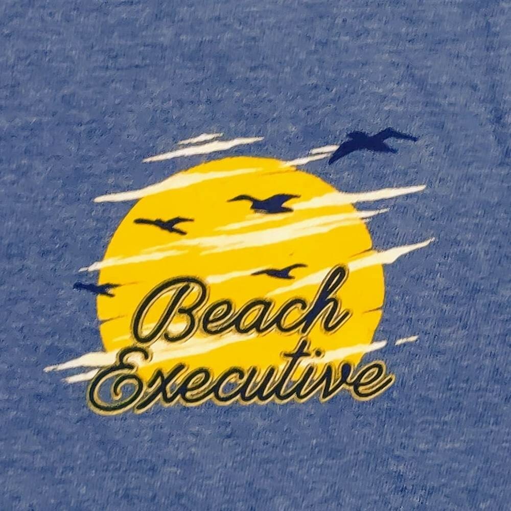 Croft & Barrow Men's T-Shirt Modern Fit Graphic Tee Top Blue Beach gallery
