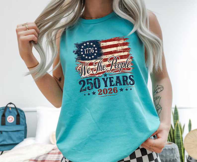 Patriotic America Flag Tank Top gallery