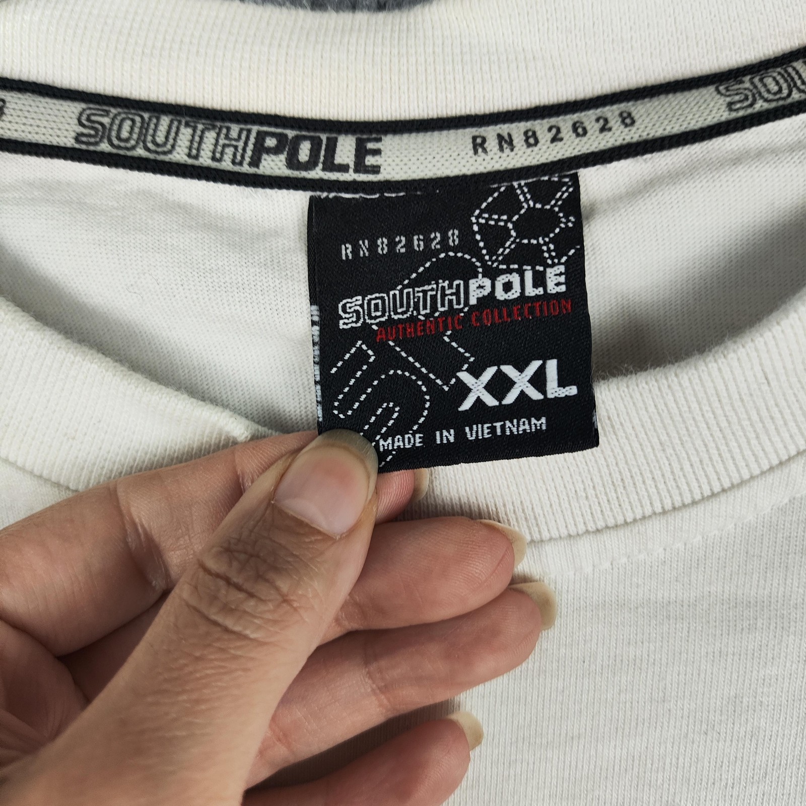 Southpole Shirt Mens 2XL White Blue Graphic Tee Streetwear Authentic Collection gallery