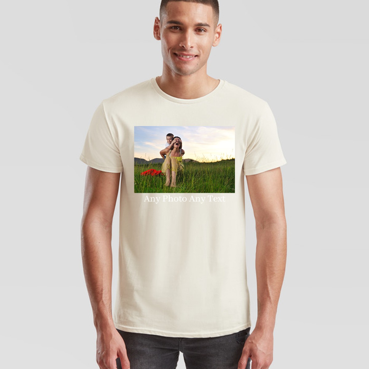 Personalised Unisex Stag T Shirt Custom Image Picture Photo Text Customised Tee gallery