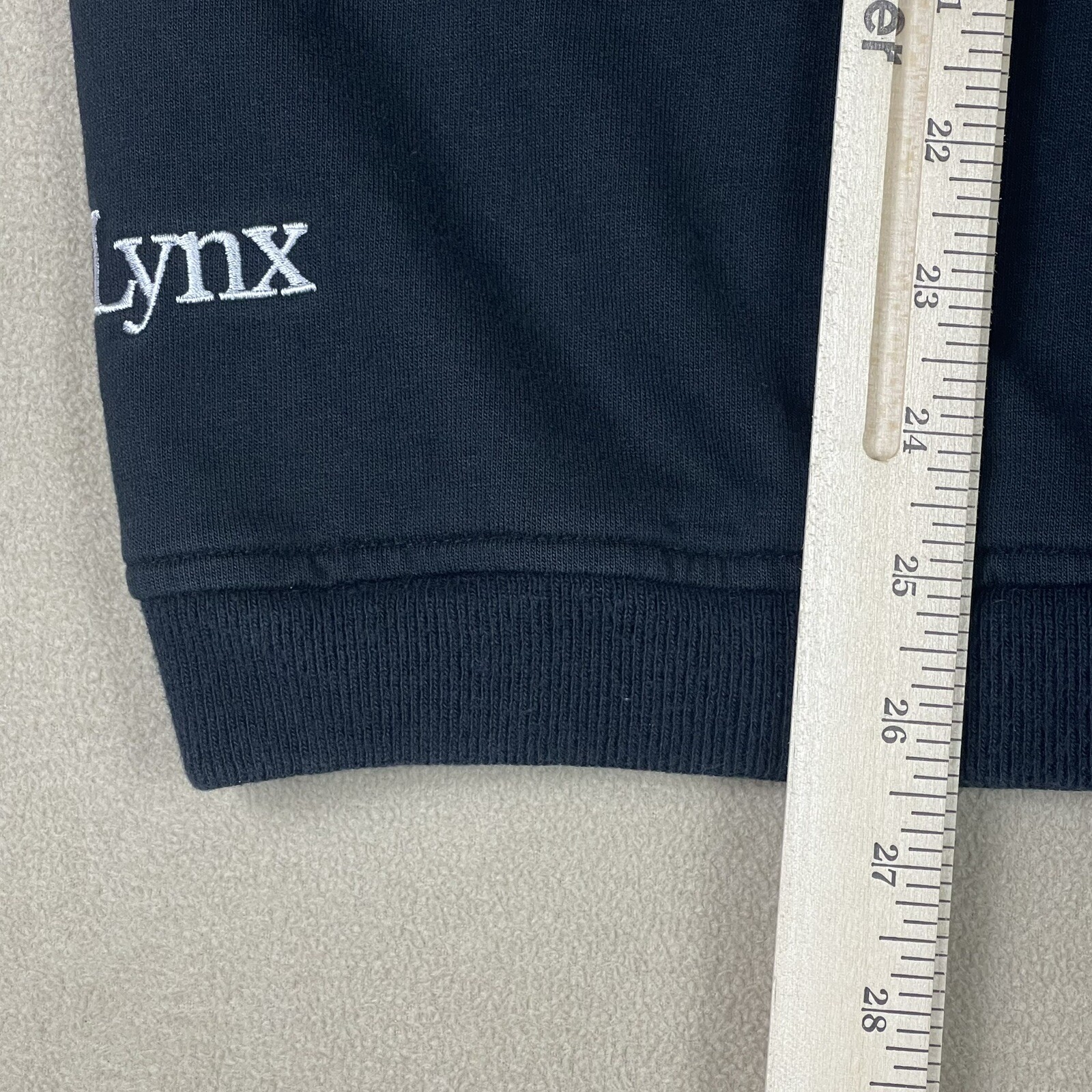 Lynx Mens L V Neck Vest Black Embroidered Logo 100% Cotton gallery