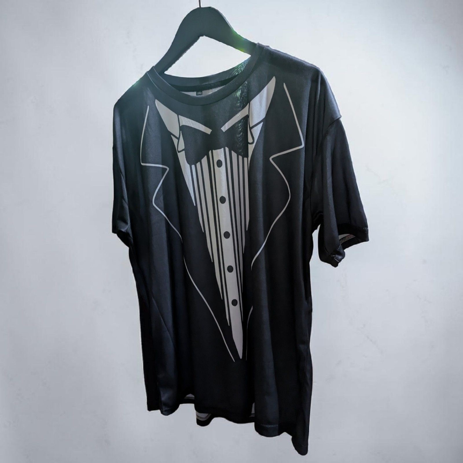 Funny Tuxedo Graphic Tee, Black Novelty T Shirt, Formal Costume Shirt gallery