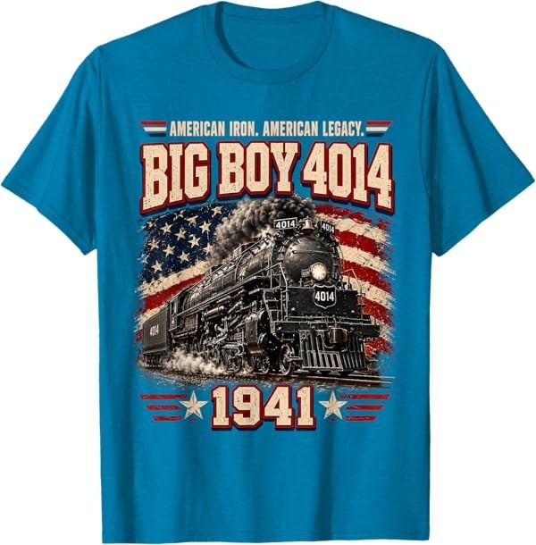 Big Boy 4014 Vintage Steam Locomotive Railroad Train Engine T-Shirt gallery