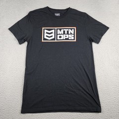 MTN OPS Shirt Mens Small Black Short Sleeve Crew Neck Casual T