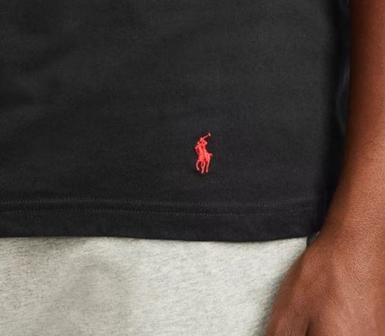 3 GENUINE POLO RALPH LAUREN MENS 1XL TO 6XL BIG&TALL BLACK COTTON CREW T-SHIRTS gallery