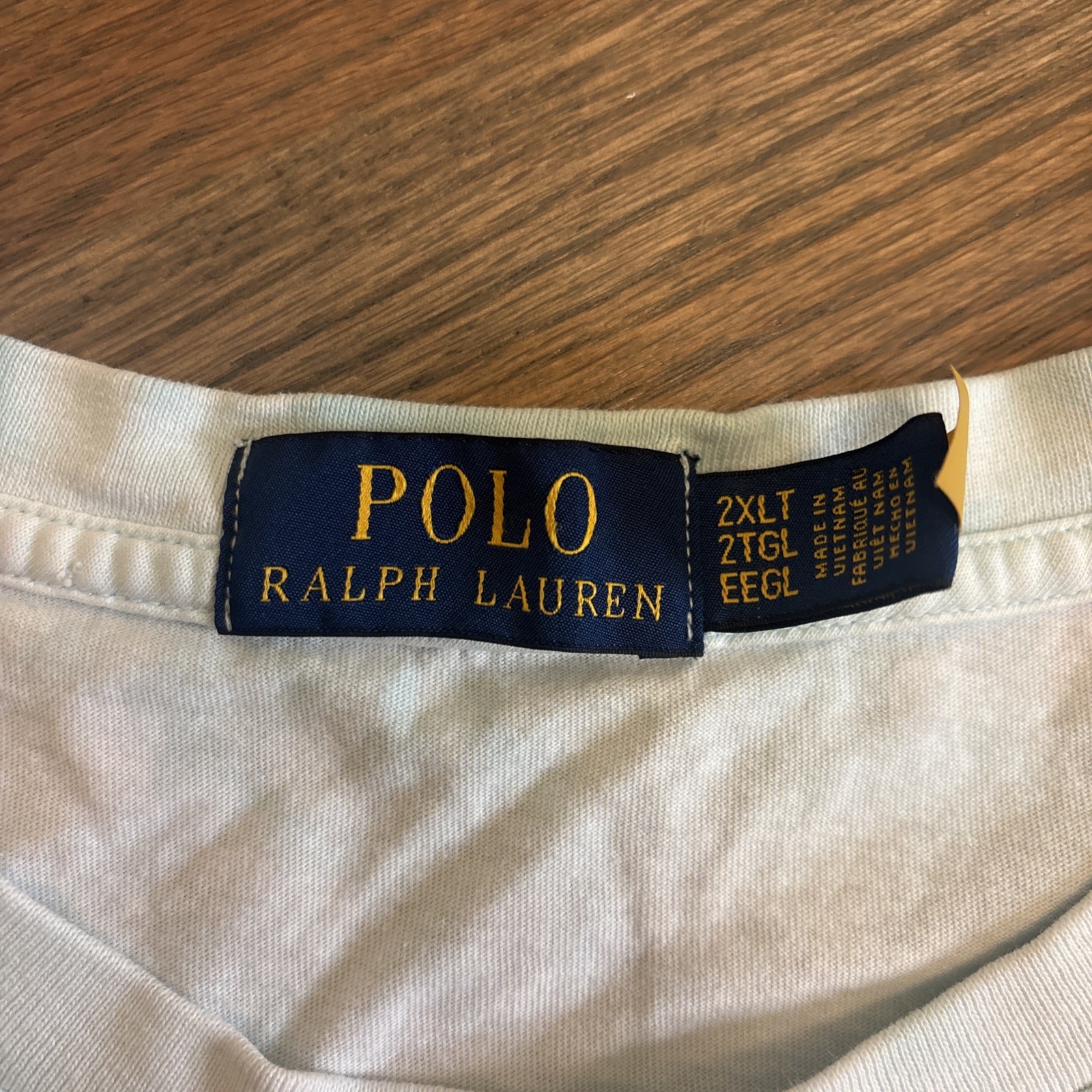 Polo Ralph Lauren Men’s Polo Bear T-Shirt White Blue 2XLT tie-dye￼ gallery