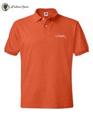 LINUX Left Chest Logo open source Ubuntu-CentOS-Fedora computer geek Polo-shirt