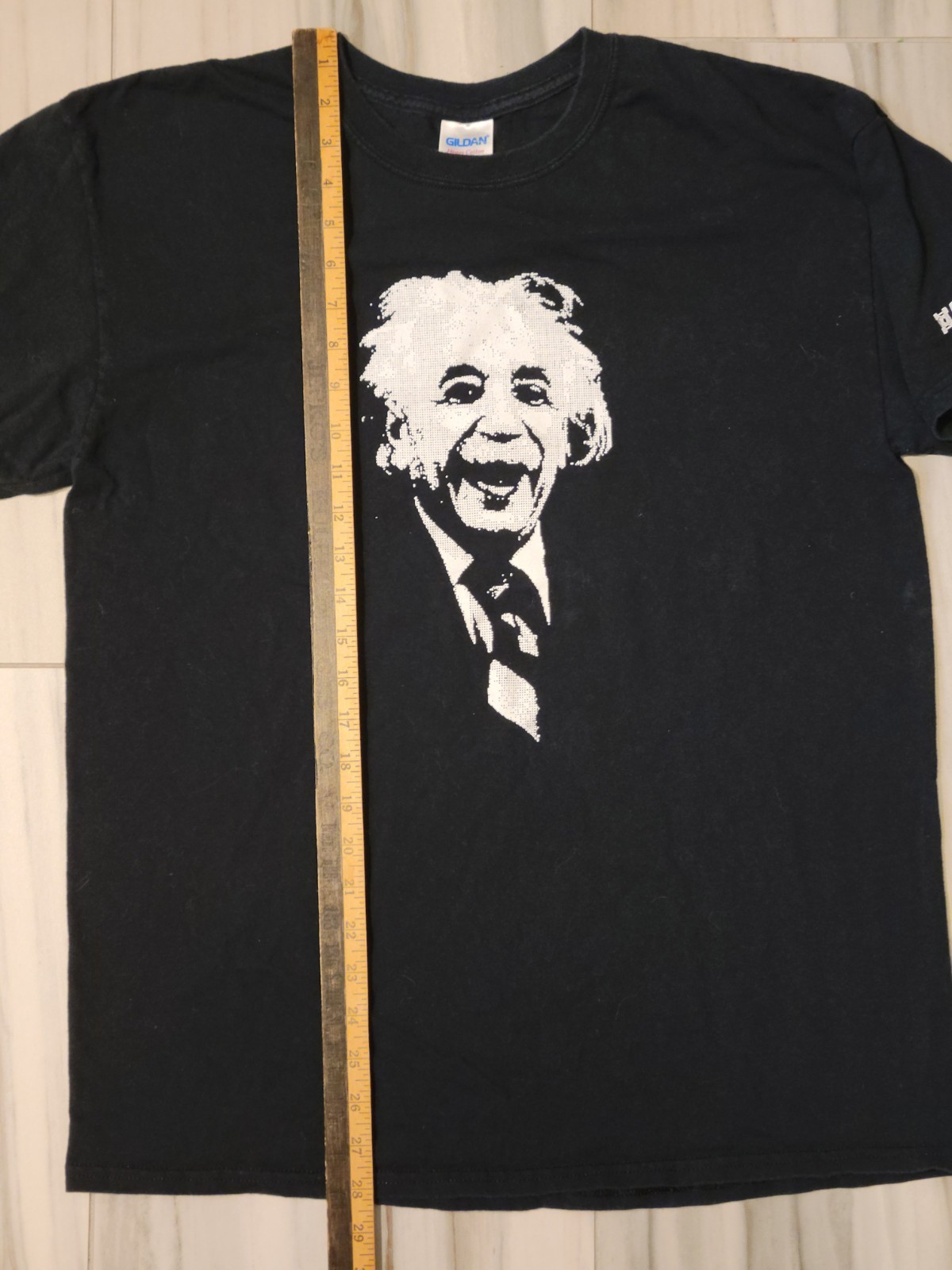 VTG L Double-Sided Albert Einstein Definition Of Insanity Black T-Shirt gallery