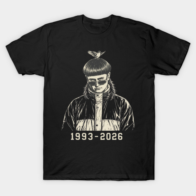 RIP Bowl-Cut T-Shirt 1993-2026 Memorize Graphic Tee Alternative Pop Satire Men