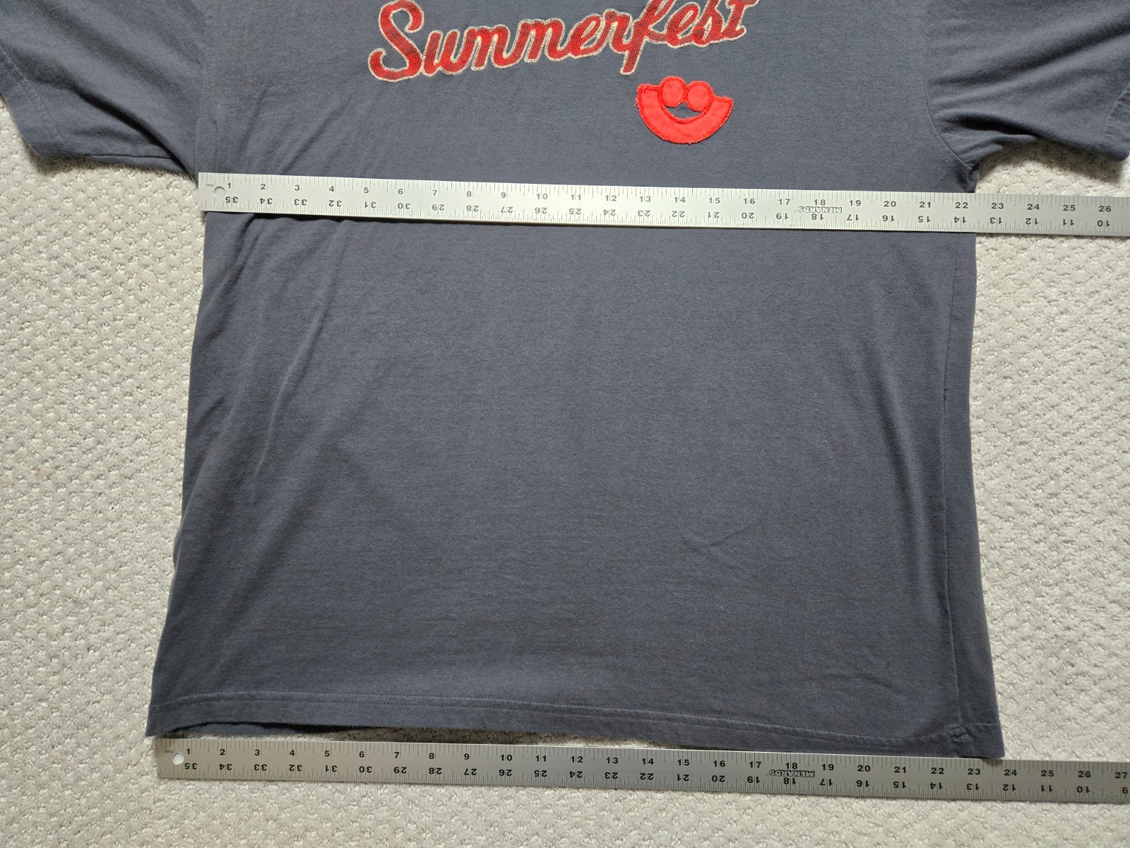 Milwaukee Summerfest Music Festival Embroidered T-Shirt ~ Men’s 2XL ~ Gray ~ Red gallery