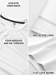 3 Pack Men’s Rash Guard UPF 50+ Sun Protection Clothing Short Sleeve T-Shirts…