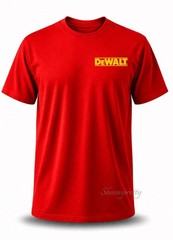 DeWALT Style T-Shirt 100% Cotton Workwear Tee Dewalt Clothing S-3XL DeWalt drill