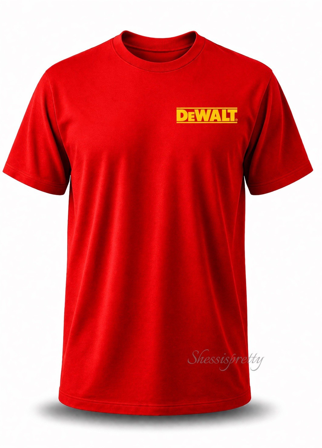 DeWALT Style T-Shirt 100% Cotton Workwear Tee Dewalt Clothing S-3XL DeWalt drill gallery