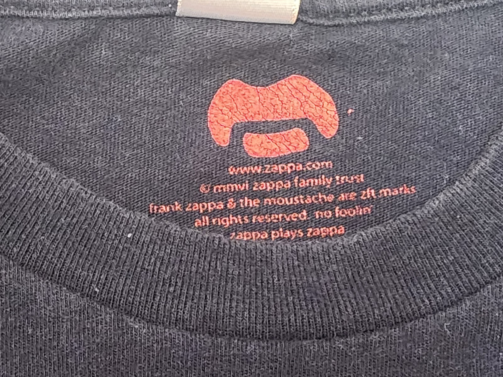 Official Frank Zappa "Apostrophe" T-Shirt Size L 2006 Pre-Washed gallery