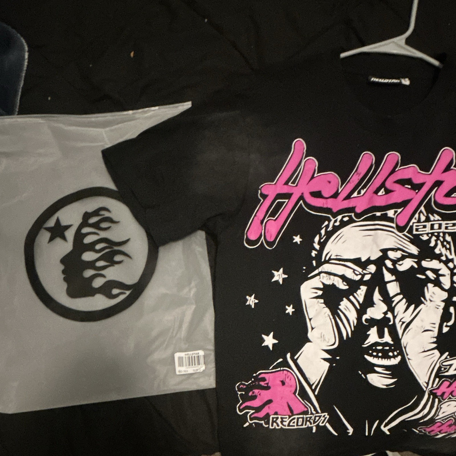 Hellstar Black Graphic Crew Neck Short Sleeve T-Shirt "I See Humans" Men's XL gallery