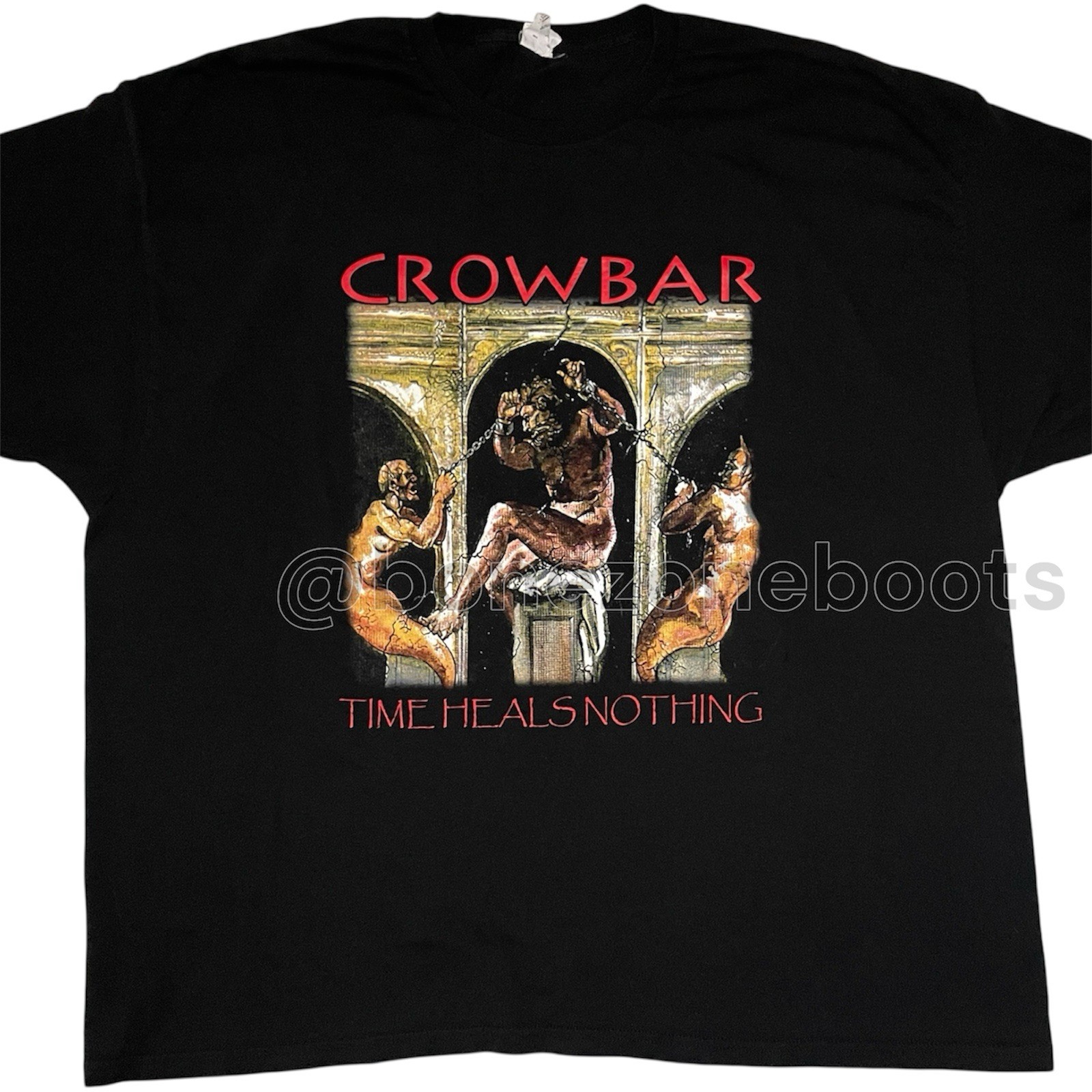 Crowbar shirt NONE F*CKING HEAVIER hardcore sludge metal Down Eyehategod tour 3X gallery