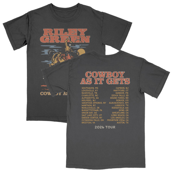 🔥HOT Riley Green Cowboy As It Gets Tour 2026 tshirt Reprint