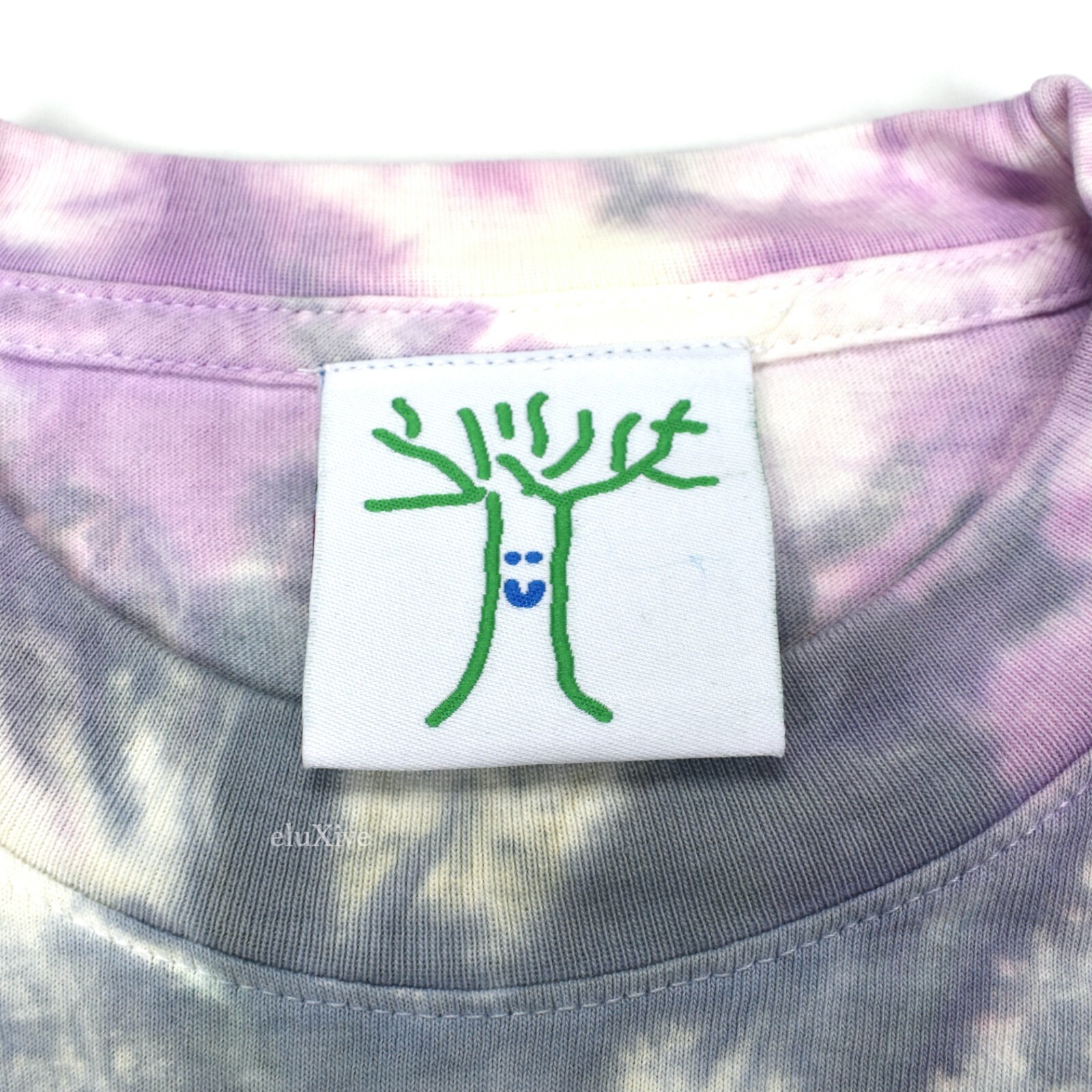 DS 2022 Online Ceramics Find Heaven Everywhere Tie-Dye Shirt Green Purple Men XL gallery