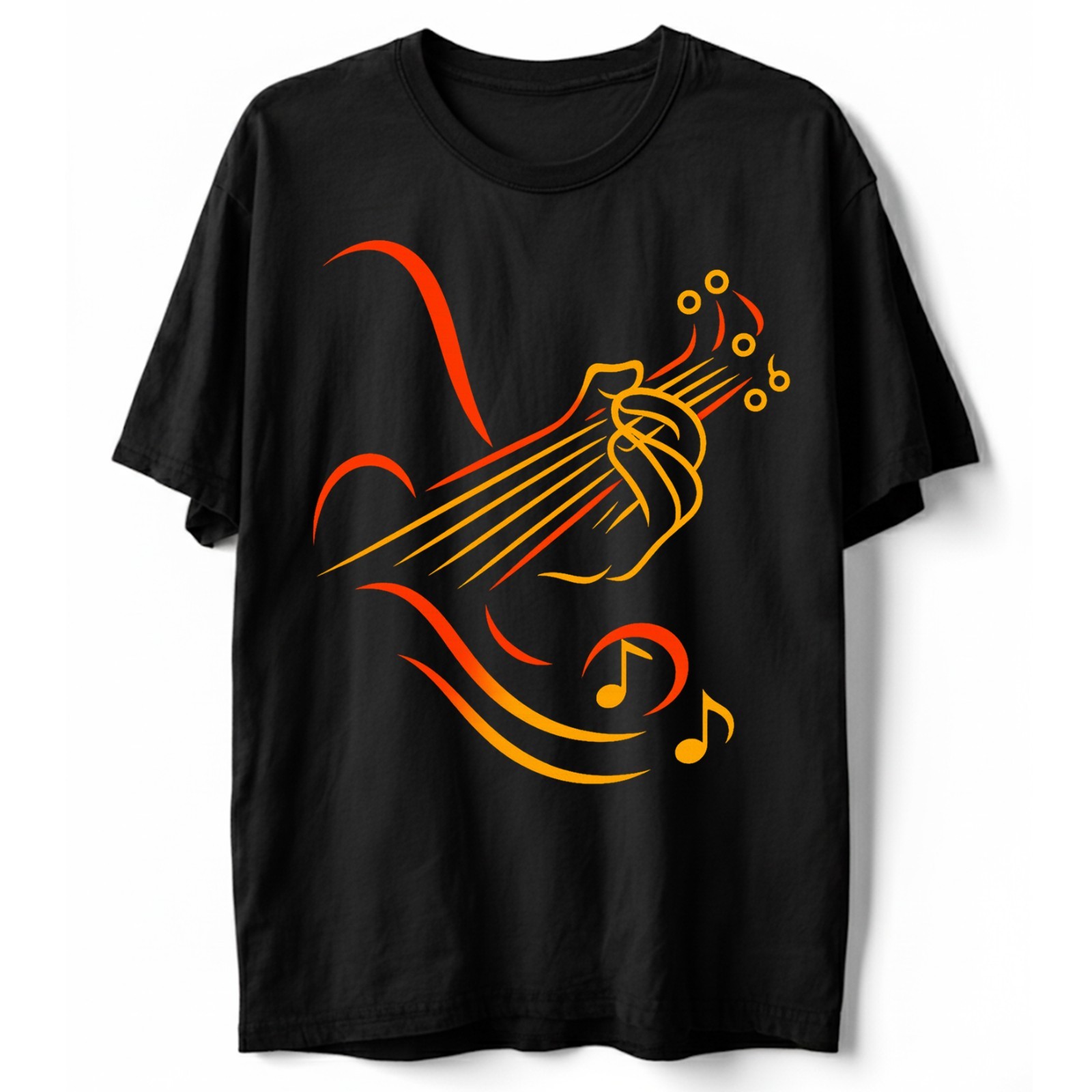 Guitar Lover Music Notes Musical Art Musician Gift T-Shirt, Musician Graphic Tee