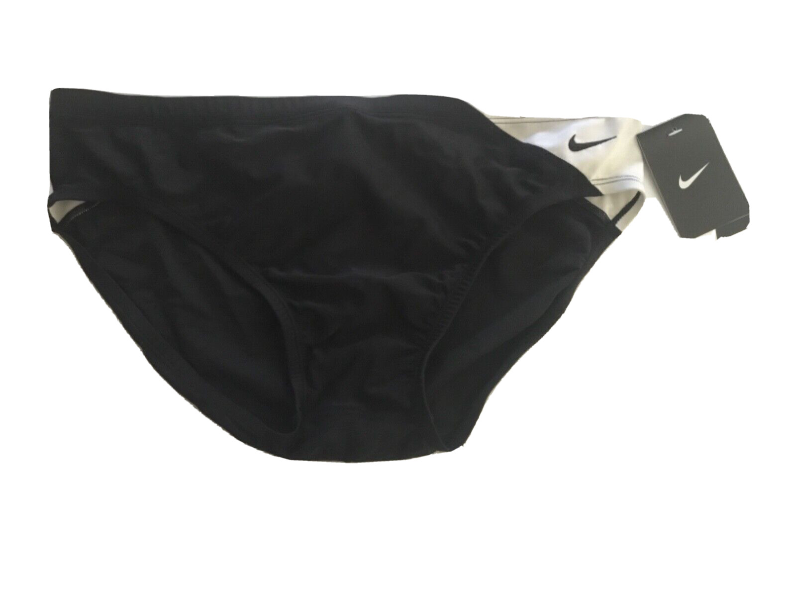 Nike Men’s Team Color Swim Brief Swimsuit T8SS6016 Black White Size 36