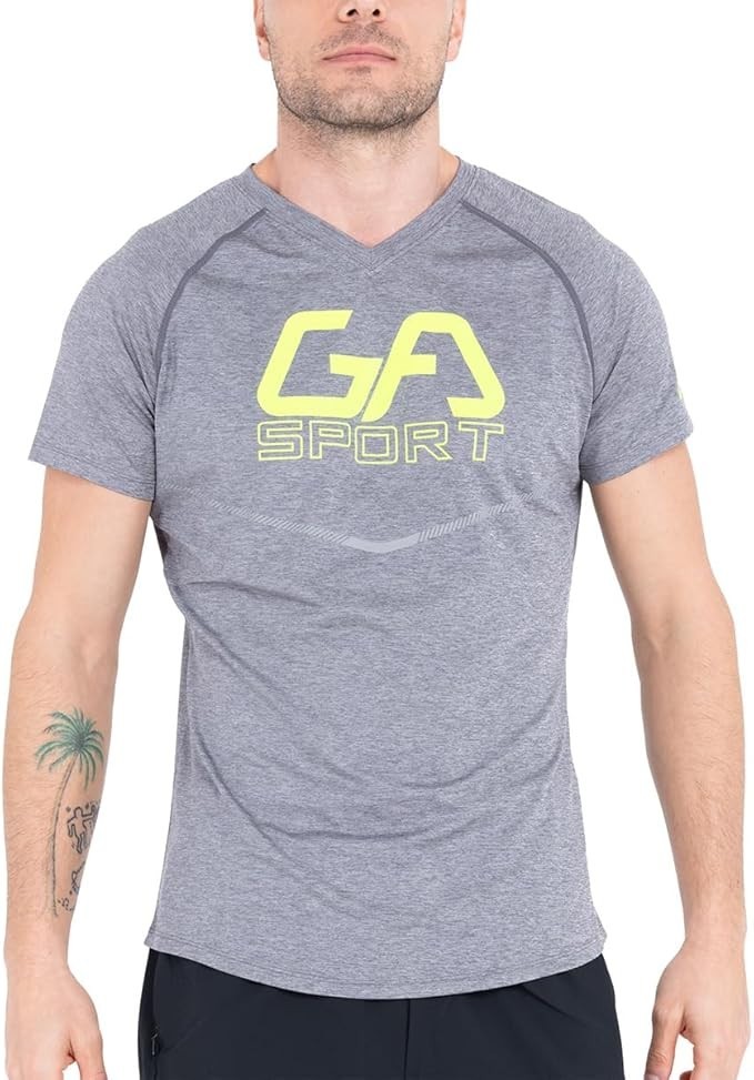 Gym Aesthetics Men's Athletic Sport Shirt Workout Gym Quick Dry Exercise Medium gallery