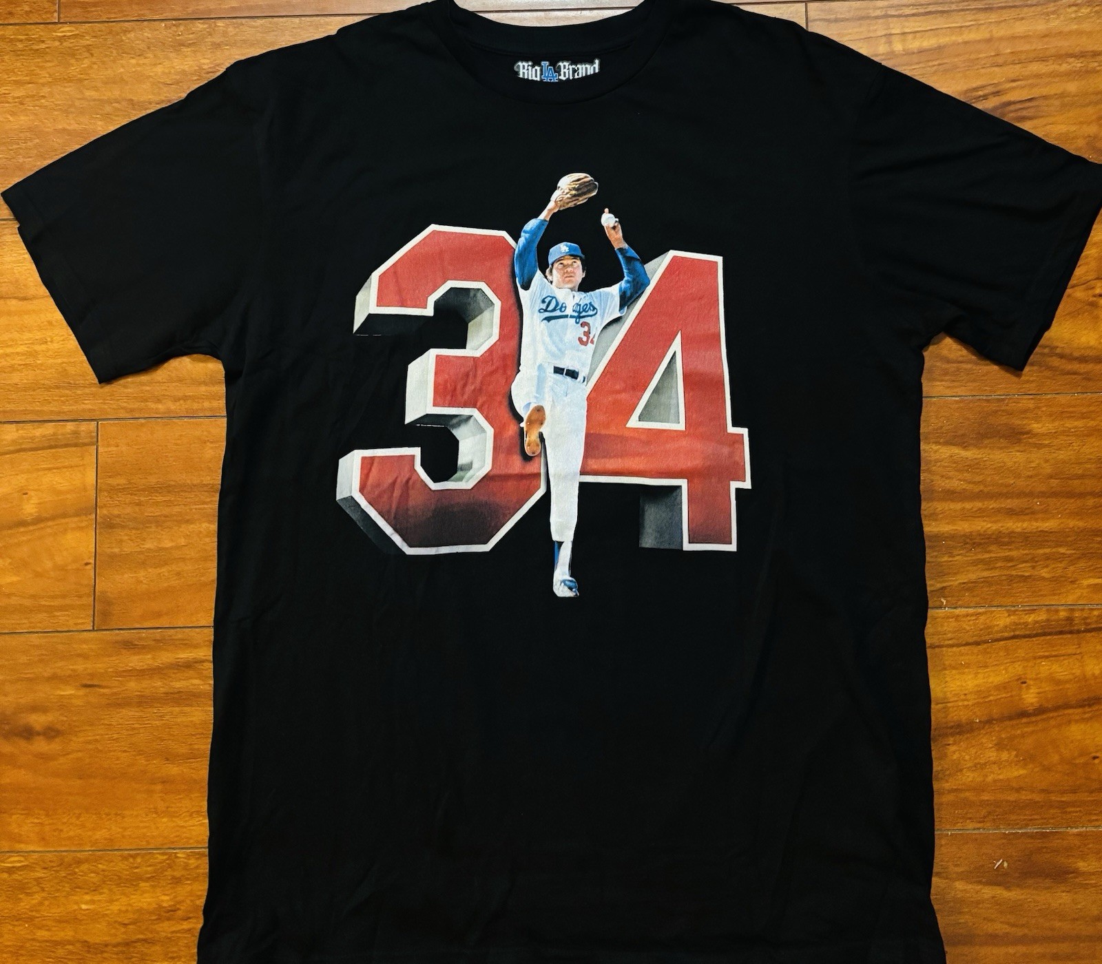 L A Dodgers Fernando Venezuela 34 El Toro Tee Sz XL gallery