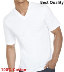 New 12 Pack Men’s 100% Cotton Tagless T-Shirt Undershirt Tee Plain White S-XL