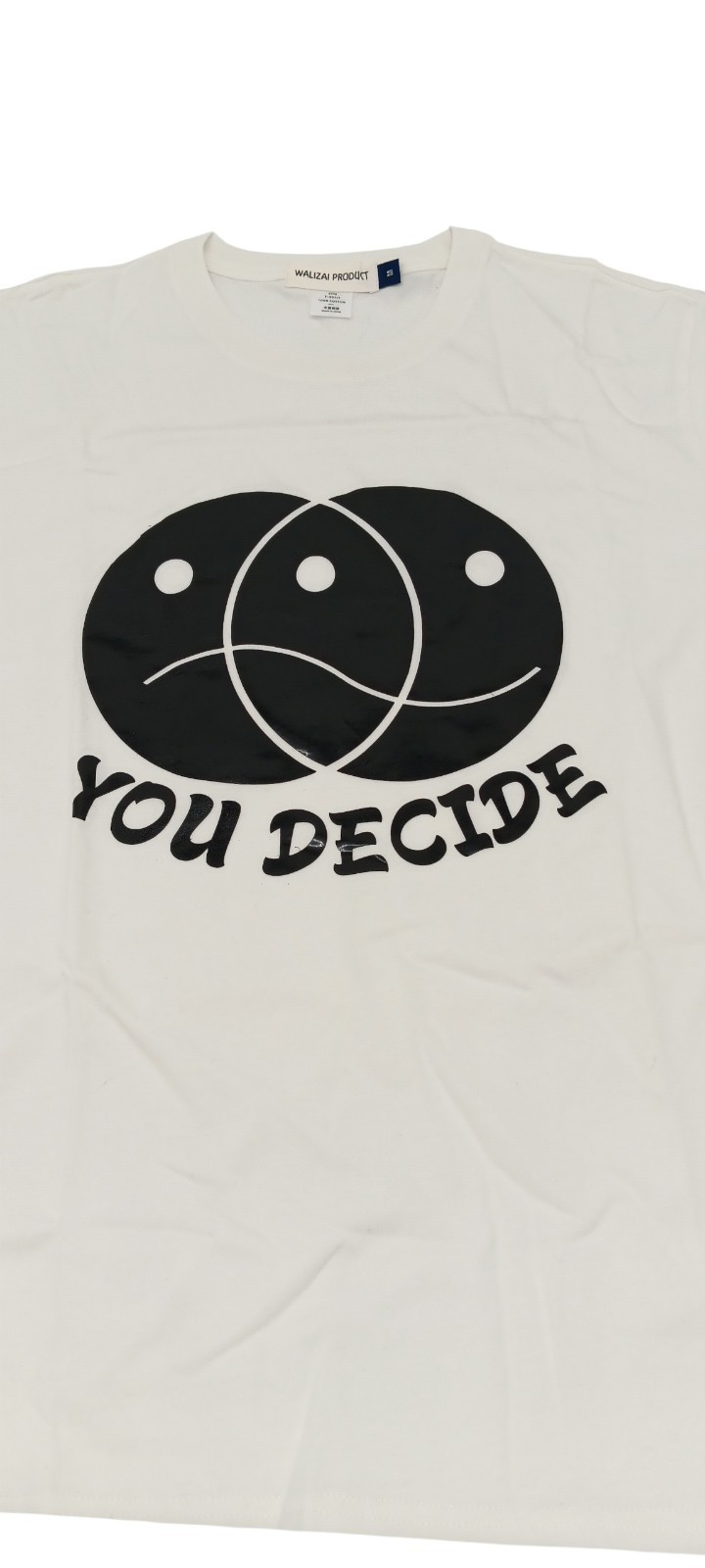 You Decide Graphic T-Shirt Unisex White CottonTeeCasual StreetwearSoft M size gallery