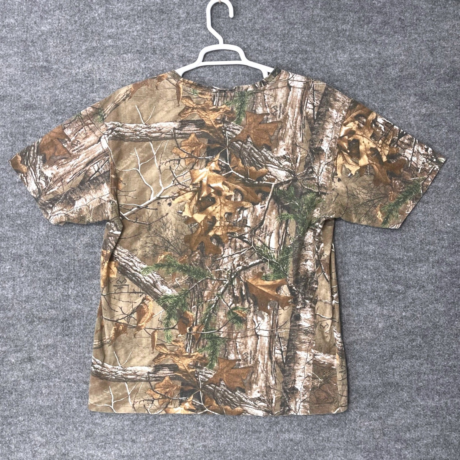 Buckhorn River Mens Realtree Camo T-Shirt XL 1986 Deer Skull Graphic Brown Green gallery