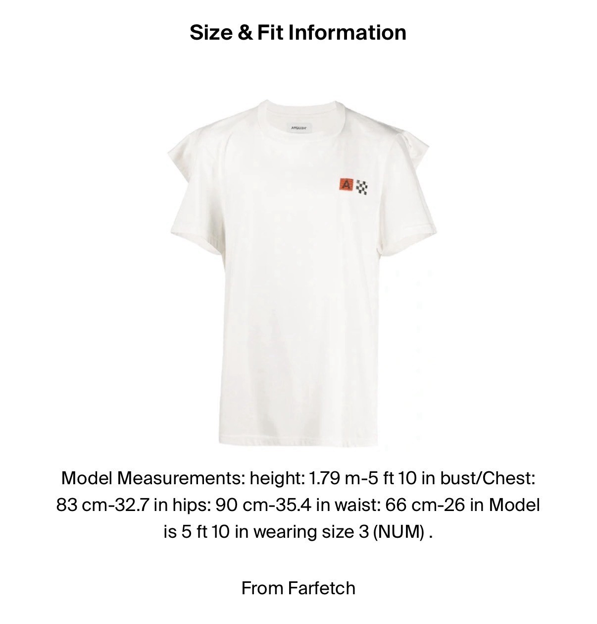 AMBUSH Men's White Embroidered Logo Jersey Cotton Short Sleeve T-Shirt 3 gallery