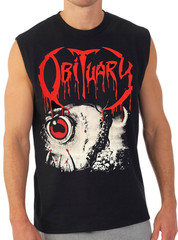 Obituary chopped in half black metal Band Black Muscle Shirt