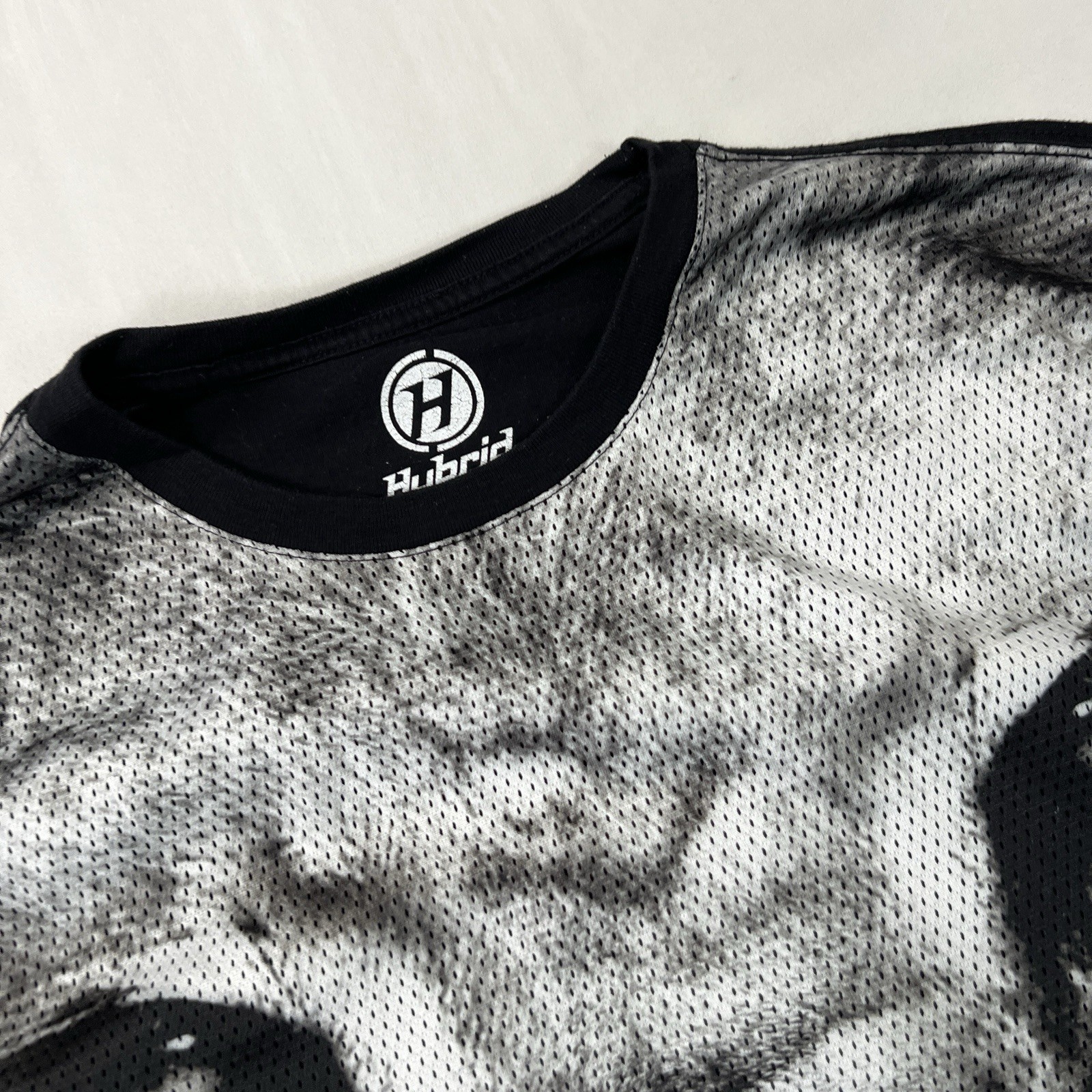 Hybrid Tees Shirt Mens Large Black Lion Athletic Breathable Stretch Crew gallery