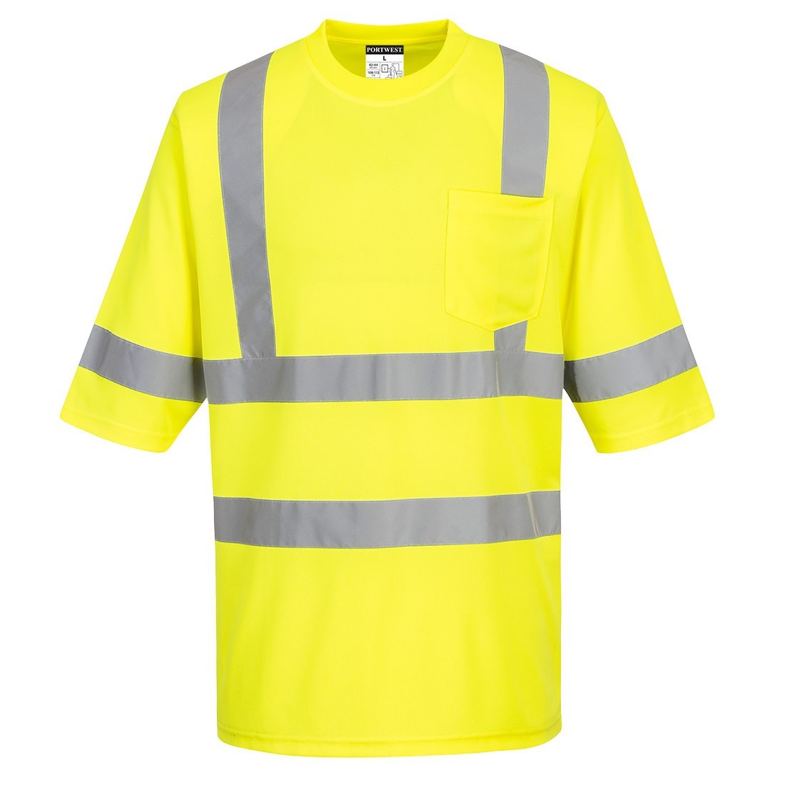 Portwest S393 - Dayton Hi-Vis Class 3 T-Shirt S/S Yellow SIZES S-6X* gallery