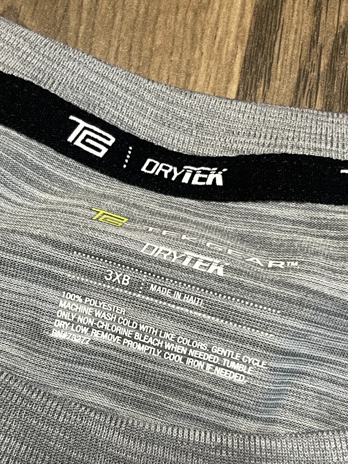 Tek Gear Tank Top, Men's Size 3XB, Grey, Athletic Wear, DryTek gallery