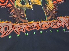 Vintage Bruce Lee Tee Medium Dragon 90s Martial Arts Top Heavy Made In Australia