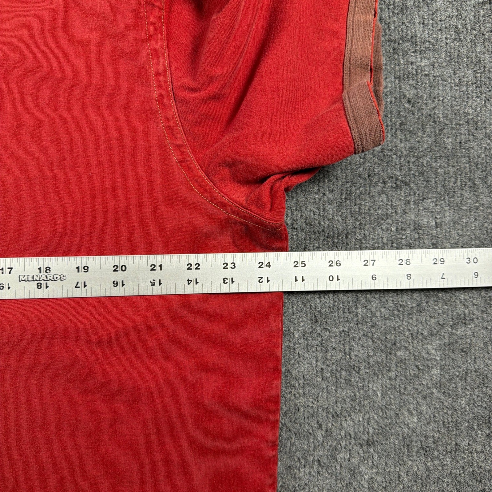 REI Co-op T Shirt Mens XXL Ringer Red Organic Cotton Short Sleeve Casual Y2K gallery