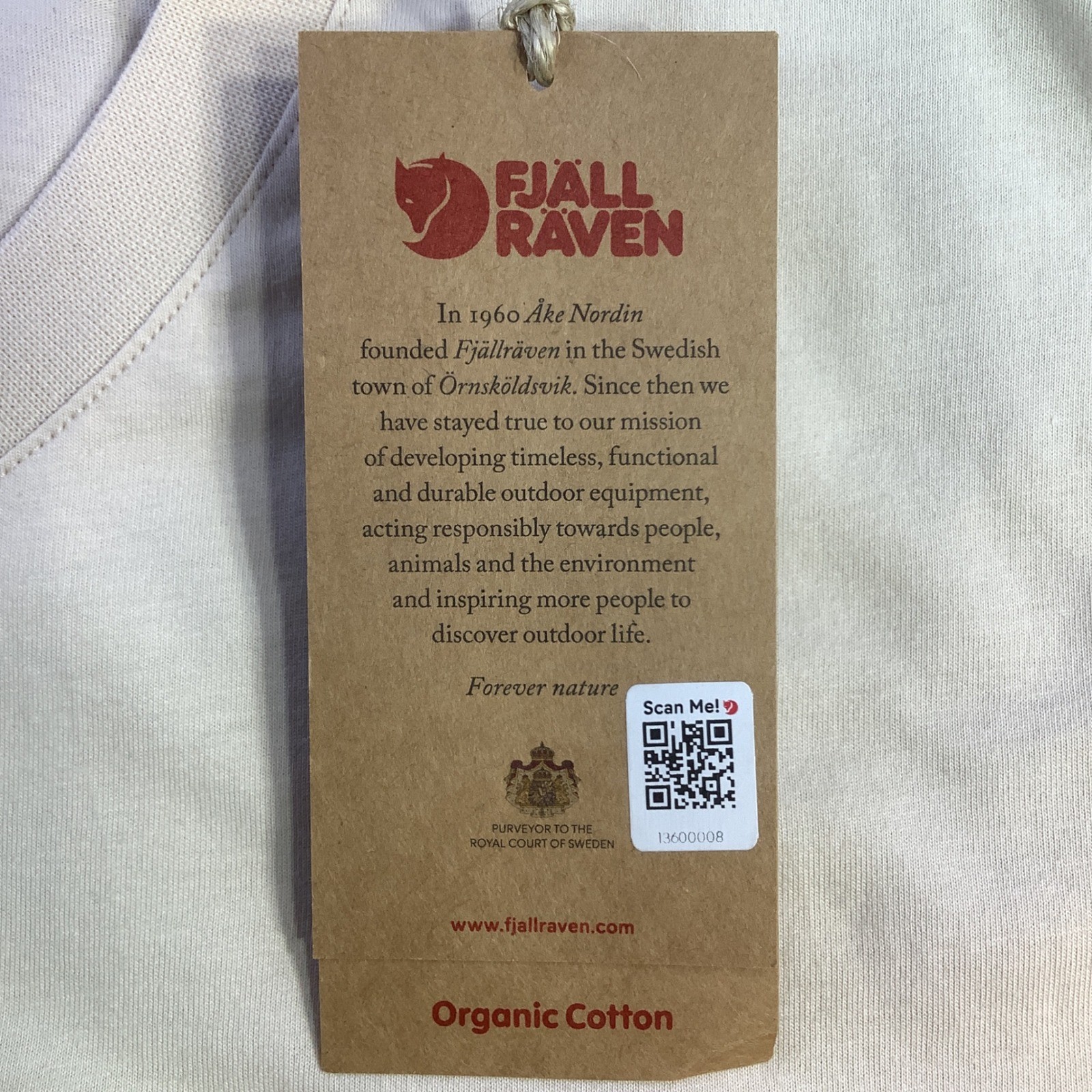 Fjallraven Kanken T-shirt Boston Chalk White Organic Cotton Unisex Size XXL NWT gallery