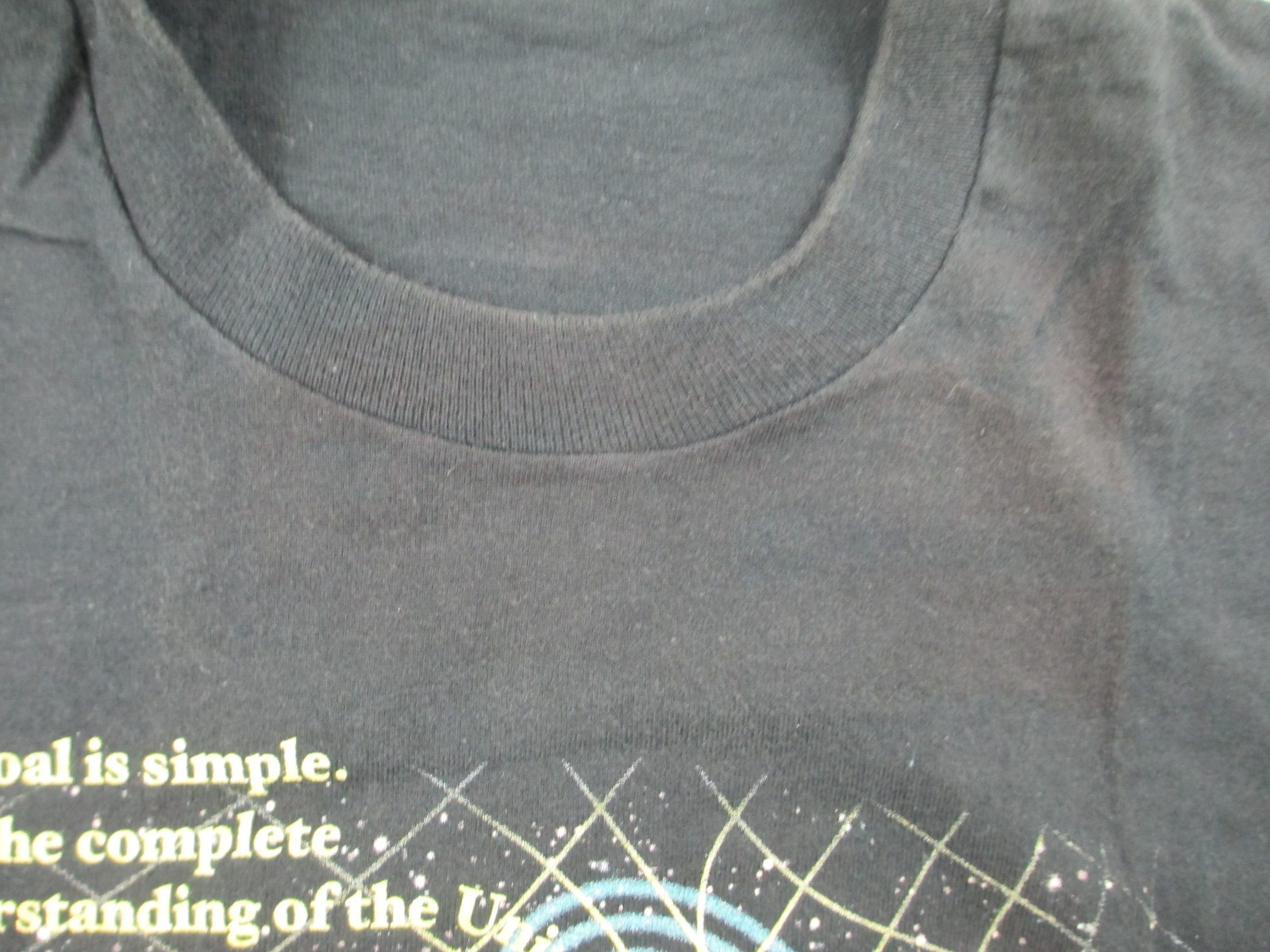 VINTAGE Stephen Hawking Shirt Mens Extra Large Black USA Single Stitch 1995* gallery