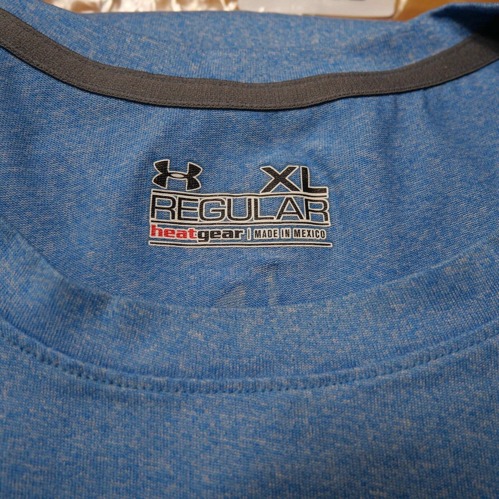 Under Armour Run Heatgear Loose Fit Men's Size XL Solid Blue Crew-Neck T-Shirt gallery