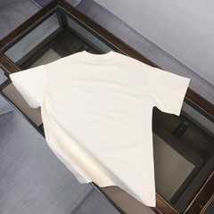 Moncler Unisex Oversized White Classic Crew-Neck Short-Sleeve Shirt M